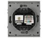 Розетка Эра Arktik 16-3110-03 комбинированная RJ45+TV алюминий Б0070496