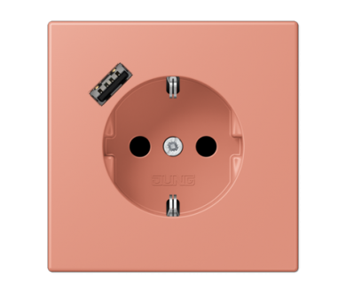 Розетка 2K+З USB Typ A Jung LC1520-18A233