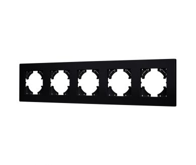 Рамка на 5 постов пластиковая Arlight FRM-PERIO-PL-5-BK 049763