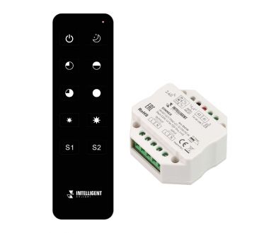 Диммер Arlight SMART-SET-TRIAC-601-72-DIM-PD-IN Black (230V, 1x1.5A, ПДУ 10кн, 2.4G) 036190