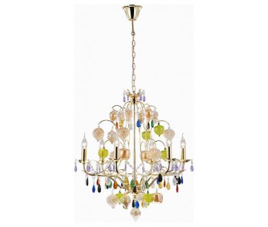 Подвесная люстра Arte Lamp Ricchezza A2011LM-6GO