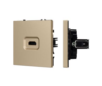 Розетка HDMI софт-тач золотой песок Arlight SCT-MHD1-SFPL-GD 061843(1)