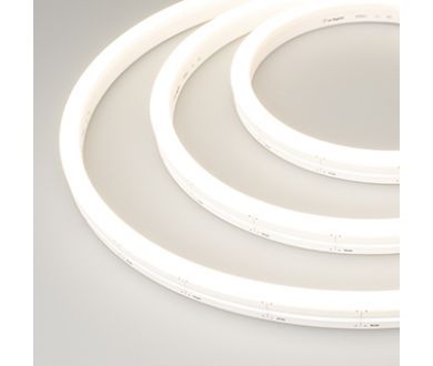 Лента герметичная Arlight MOONLIGHT-SIDE-A140-12x17mm 24V Day4000 (9.6 W/m, IP67, 2835, 5m, wire x1) 038797