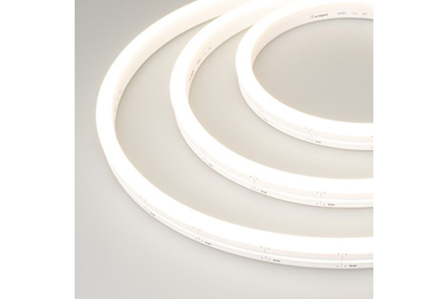 Лента герметичная Arlight MOONLIGHT-SIDE-A140-12x17mm 24V Day4000 (9.6 W/m, IP67, 2835, 5m, wire x1) 038797