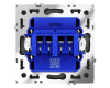 Розетка акустическая Voltum S70 VLS060308 (черный матовый)