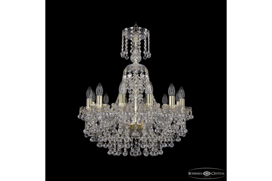 Подвесная люстра Bohemia Ivele Crystal 1409/12/195/XL-68 G