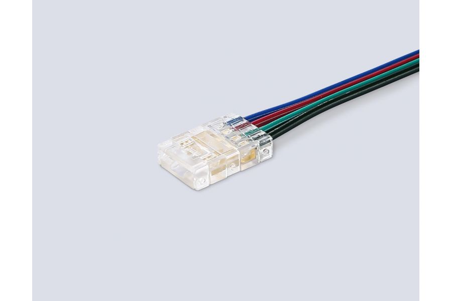 Соединитель гибкий односторонний COB RGB 12/24V для лент 10mm (4 конт.) (5шт. в комплекте) GS7411