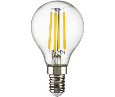 Лампа светодиодная филаментная Lightstar LED Filament E14 6W 3000K груша прозрачная 933802