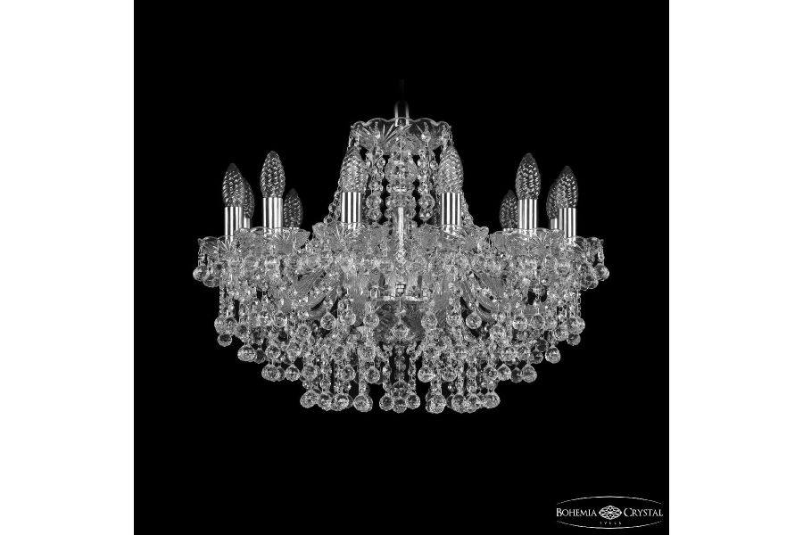 Подвесная люстра Bohemia Ivele Crystal 1409/12/195 Ni