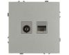 Розетка Эра Galaxy 15-3110-03 комбинированная RJ45+TV IP20 алюминий Б0070780