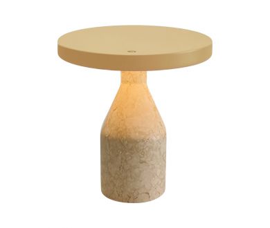 Настольная лампа Arlight SP-CROOD-TAB-R22.5x24-7W Warm3200-MIX (BG-BG, 140 deg, 230V) (IP20, Травертин) 061770