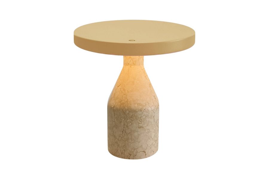 Настольная лампа Arlight SP-CROOD-TAB-R22.5x24-7W Warm3200-MIX (BG-BG, 140 deg, 230V) (IP20, Травертин) 061770