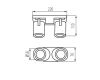 Cпот Kanlux Laurin EL-2I W 29122