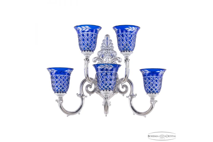 Бра Bohemia Ivele Crystal Verona 7203B15/3+2/210 NW P2 U Clear-Blue/H-1J