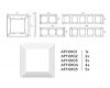 Рамка пятиместная Ambrella Volt Line AF110105