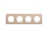 Рамка на 4 поста алюминиевая Arlight FRM-AKIRY-SFAL-4-GD 049745