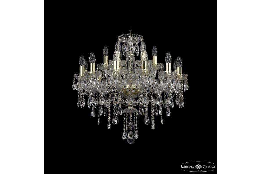 Подвесная люстра Bohemia Ivele Crystal 1415/12+6/220 G