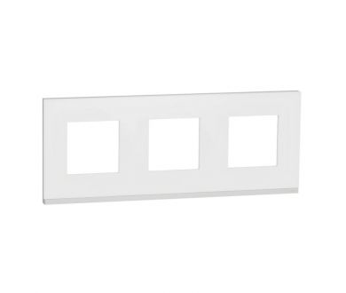Рамка 3-постовая Schneider Electric Unica New NU600689