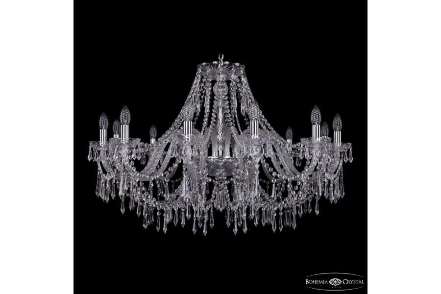Подвесная люстра Bohemia Ivele Crystal 1403/12/360 Ni