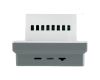 Терморегулятор Wi-Fi (механизм) Stekker Эмили RSW00-5119-10 платиново-серый soft touch 50378