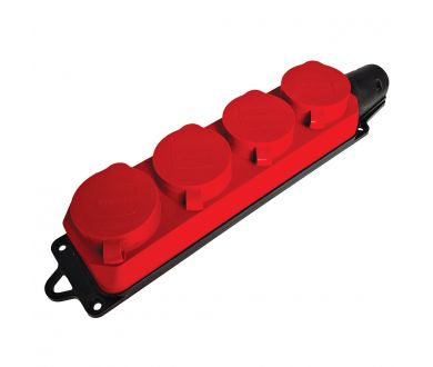 Розетка переносная 4-местная c/з Stekker Одри RST16-24-44-3 49400