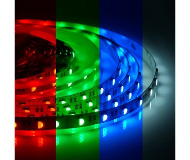 Светодиодная лента Apeyron 12В СТ 14,4Вт/м smd5050 60д/м IP20 500Лм/м 5м RGBW 00-109