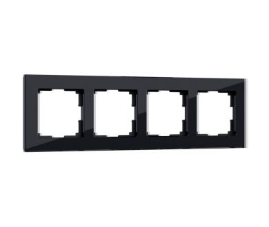 Рамка Werkel Favorit на 4 поста черный W0041108 4690389159954