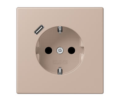 Купить Розетка 2K+З USB Typ C Jung LC1520-18C240 Розетка 2K+З USB Typ C Jung LC1520-18C240