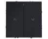 Выключатель встраиваемый Voltum S70 для жалюзи 10А, (графит) VLS020707