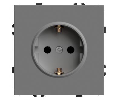 Розетка 1-местная с защитной шторкой Stekker RST16-5110-10 Эмили 49958