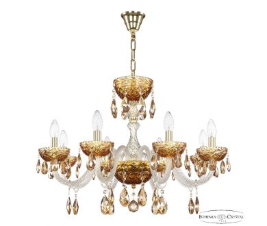 Подвесная люстра Bohemia Ivele Crystal 5417/8/240 G Amber/M-1F K721