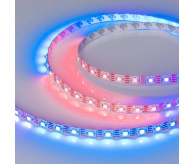 Светодиодная лента Arlight SPI-B60-10mm 12V RGB-PX1-RAM (9.3 W/m, IP20, 5060, 5m) 033437