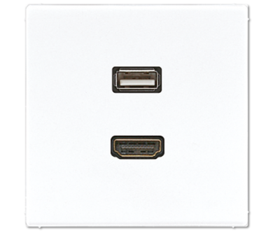 Купить Розетка HDMI/USB Jung MALS1163WW Розетка HDMI/USB Jung MALS1163WW