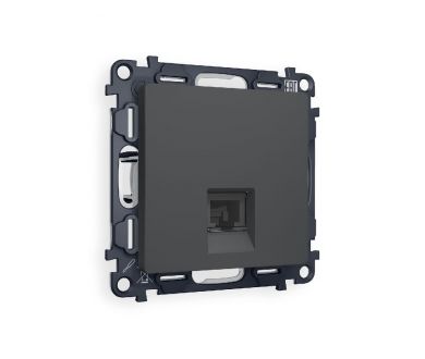 Купить Комплект механизма компьютерной розетки RJ-45(8P8C) CAT6 со шторкой Ambrella Volt Alfa MA912010 Комплект механизма компьютерной розетки RJ-45(8P8C) CAT6 со шторкой Ambrella Volt Alfa MA912010