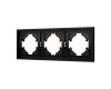 Рамка пластиковая на 3 поста Arlight FRM-TENDO-PL-3-BK 053844