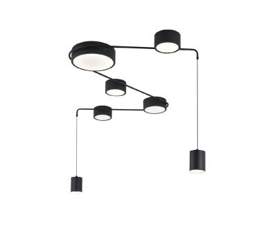 Потолочный светильник Indigo Modulo 14028/7С Black V000160L
