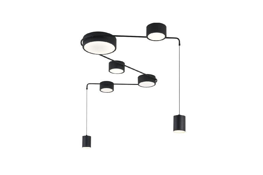 Потолочный светильник Indigo Modulo 14028/7С Black V000160L