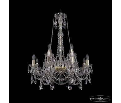 Подвесная люстра Bohemia Ivele Crystal 1411/8+4/240/h-83 G