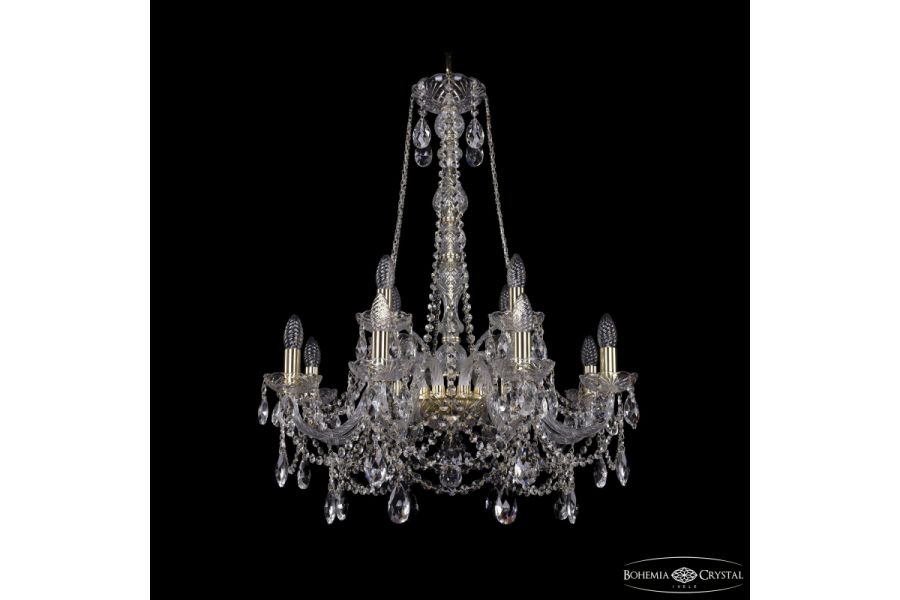Подвесная люстра Bohemia Ivele Crystal 1411/8+4/240/h-83 G