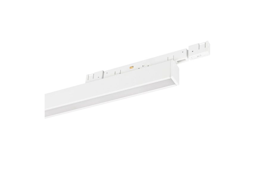 Трековый магнитный светильник Arlight MAG-MICROCOSM-FLAT-L300-10W Warm3000 (WH, 100 deg, 24V) (IP20 Металл) 051818
