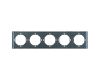 Рамка 5-местная Stekker Мия PFR00-3005-05 черный бархат 50465