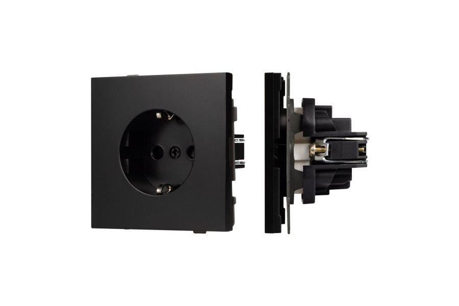Механизм электрической розетки Arlight SCT-TENDO-MEU1-PL-BK (230V, 16A) 054079