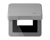 Рамка с подпружиненной крышкой для USB-механизмов Jung CD590KLUSBGR