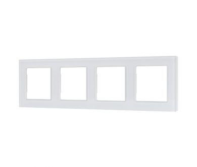 Рамка четырехместная Arlight FRM-GLARE-GS-4-WH 043802