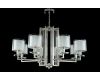 Подвесная люстра Crystal Lux Nicolas NICOLAS SP-PL8 NICKEL/WHITE