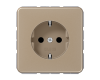 Розетка 2K+З со шторками Jung CD1520KIGB