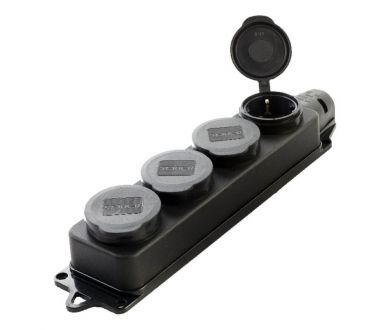 Купить Колодка Feron Stekker 4гн с/з с крышкой RST162444 39019 Колодка Feron Stekker 4гн с/з с крышкой RST162444 39019