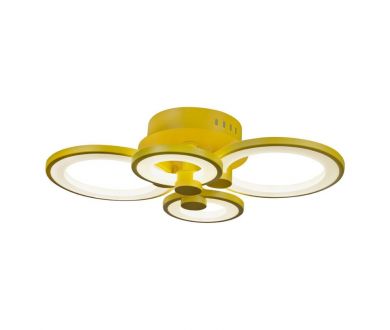 Купить Потолочная светодиодная люстра iLedex Ring A001/4 Yellow Потолочная светодиодная люстра iLedex Ring A001/4 Yellow