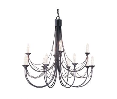 Купить Подвесная люстра Elstead Lighting CB12-BLACK Подвесная люстра Elstead Lighting CB12-BLACK