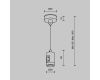 Подвес тросовый одинарный Maytoni Flarity TRA157SW-S1-BS
